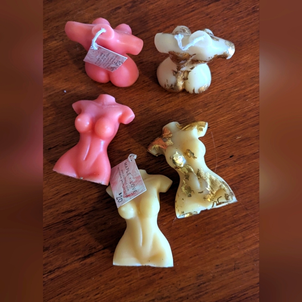 Women's bust candles